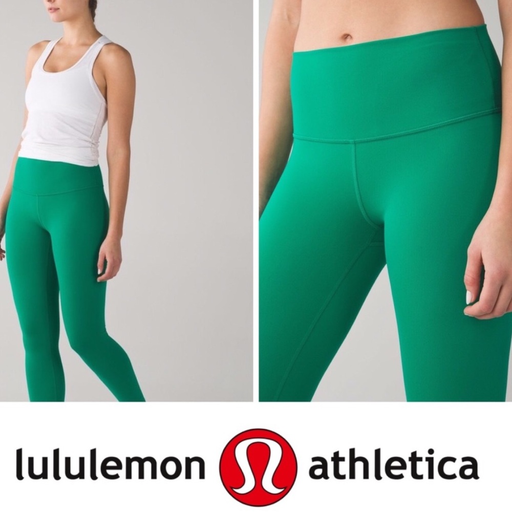 Wunder Under Hi Rise full on luon in jungle green